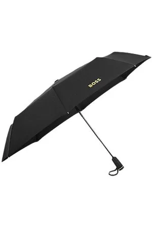 HUGO BOSS Parasol kieszonkowy w kolorze czarnym i złotym z monogramem