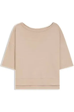 HUGO BOSS Prążkowana bluza z bocznymi rozcięciami