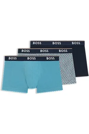 HUGO BOSS Trzypak bokserek z elastycznej bawełny z gumką z logo