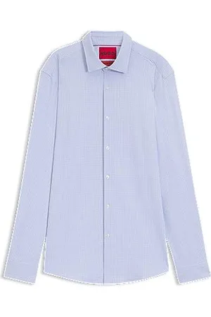 HUGO BOSS Koszula o wąskim kroju ze wzorzystego dżerseju z funkcjonalnym stretchem