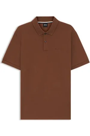 HUGO BOSS Koszulka polo Pallas z bawełnianej piki z logo