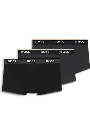 HUGO BOSS Trzypak bokserek z elastycznej bawełny z gumką z logo