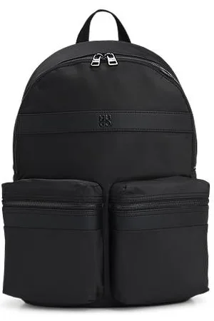 HUGO BOSS Plecak z diagonalu z dwupoziomowym logo