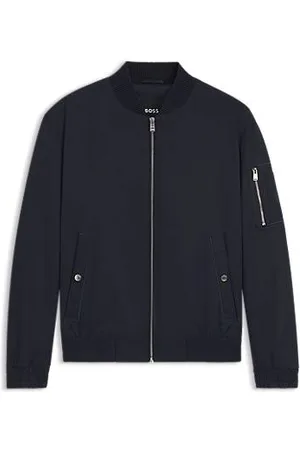 HUGO BOSS Hydrofobowa kurtka z monogramami Double B