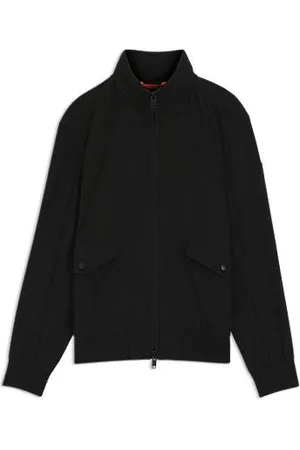 HUGO BOSS Hydrofobowa bomberka w lotniczym stylu z chowanym kapturem