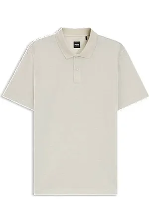 HUGO BOSS Koszulka polo z merceryzowanej bawełny z żakardowym geometrycznym wzorem