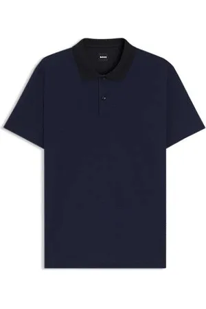 HUGO BOSS Koszulka polo z merceryzowanej bawełny z żakardowym geometrycznym wzorem