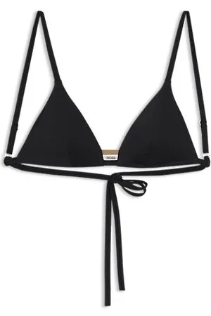 HUGO BOSS Góra od bikini z charakterystycznym pasiastym motywem i filtrem UPF 50