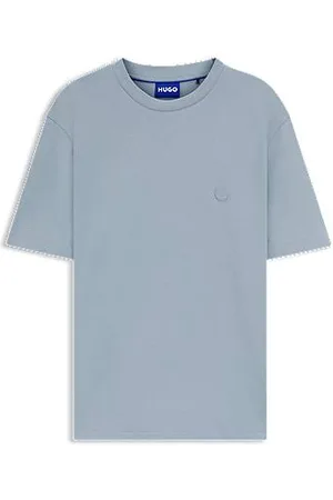 HUGO BOSS Koszulka z bawełnianego dżerseju z logo Happy