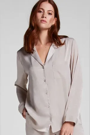 Hunkemöller Kurtka z satyny z długimi rękawami