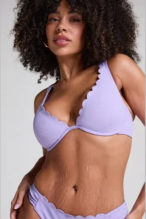 Hunkemöller Scallop biustonosz bikini bez wkładek z fiszbinami