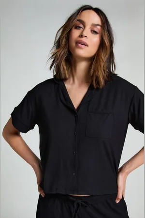 Hunkemöller Narzutka Essential z dżerseju z krótkim rękawem