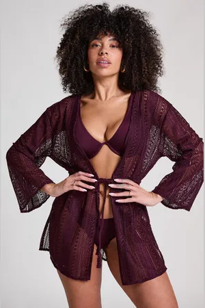 Hunkemöller Szydełkowy kaftan plażowy