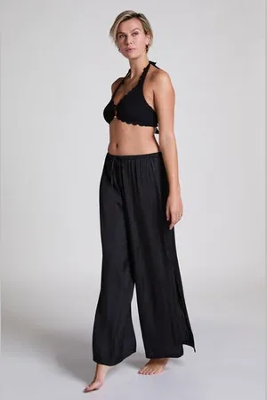 Hunkemöller Satynowe spodnie plażowe