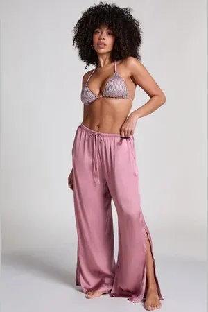 Hunkemöller Satynowe spodnie plażowe