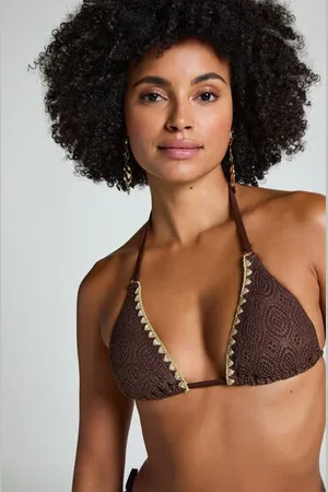 Hunkemöller Trójkątna szydełkowa góra od bikini