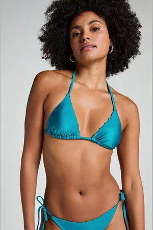 Hunkemöller Trójkątna góra od bikini Aqua