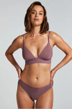 Hunkemöller Niewidoczne pod ubraniem brazyliany z paskami i siateczką