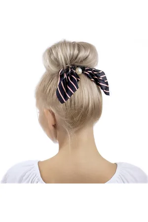 Miss Glow GUMKA DO WŁOSÓW apaszka SCRUNCHIE paski CZARNA
