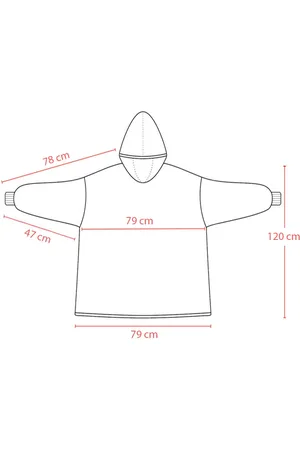 ALESSIO KOCOBLUZA KOC BLUZA CIEPŁA 2w1 GRUBA XXL FUTRZAK POLAR z kapturem OVERSIZE