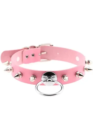 Intimica Skórzany choker z kolcami