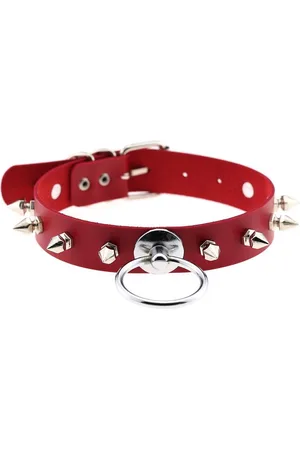 Intimica Skórzany choker z kolcami