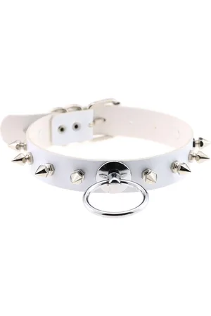 Intimica Skórzany choker z kolcami