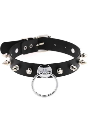 Intimica Skórzany choker z kolcami