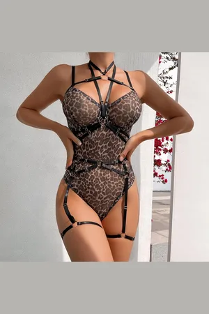 Intimica Panterkowe body z paskami