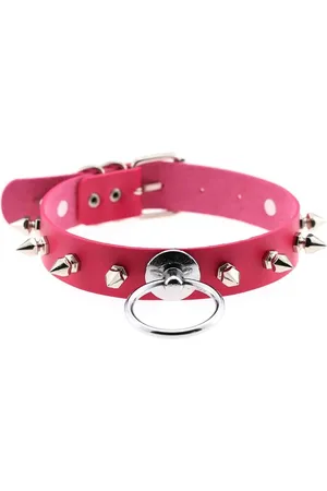 Intimica Skórzany choker z kolcami