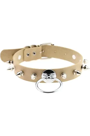 Intimica Skórzany choker z kolcami