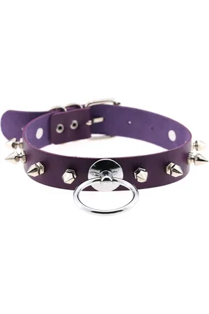 Intimica Skórzany choker z kolcami