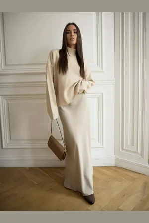 Intimica Satynowa elegancka spódnica maxi