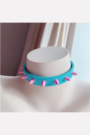 Intimica Choker z kolorowymi ćwiekami