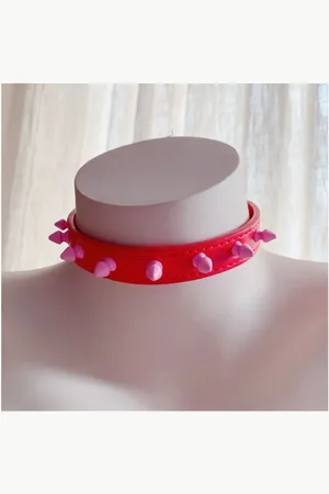 Intimica Choker z kolorowymi ćwiekami