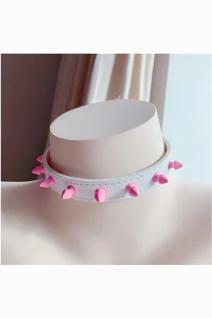 Intimica Choker z kolorowymi ćwiekami