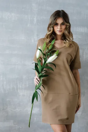 Italian Fashion Karina tunika damska krótki rękaw