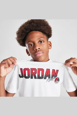 Jordan T-Shirt Colg Patch Tee Wht/rd B