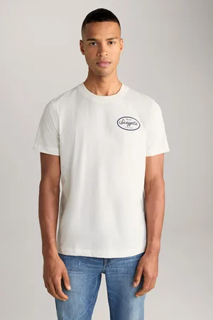 JOOP! T-shirt Eden z bawełny ekologicznej w kolorze złamanej bieli