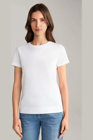 JOOP! T-shirt bawełniany w kolorze białym