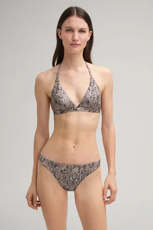 JOOP! Top od bikini ze zwierzęcym wzorem w kolorze brązowo-czarnym