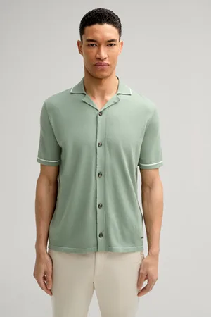 JOOP! Dzianinowa koszulka polo Kamoro w kolorze zielonym