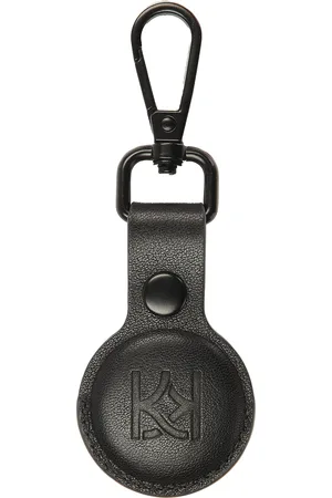 Kazar Czarne skórzane etui na AirTag