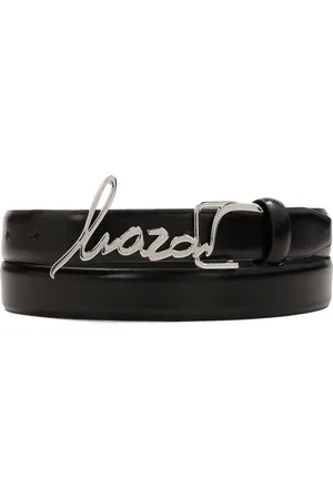 Kazar Wąski pasek z metalową klamrą logotypem