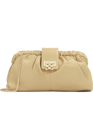 Kazar Beżowa kopertówka pouch bag
