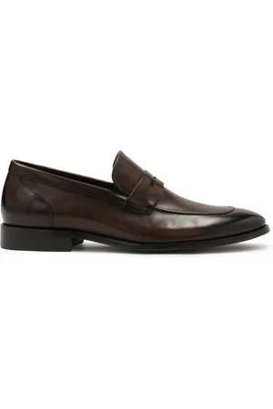 Kazar Eleganckie brązowe loafersy ze skóry