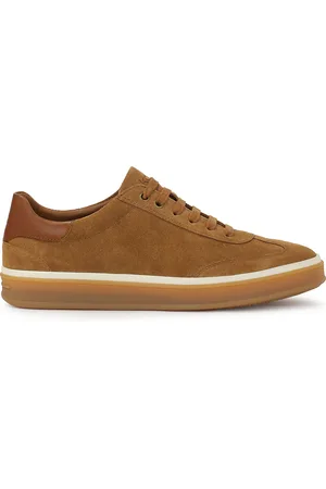 Kazar Zamszowe sneakersy w brązowym kolorze