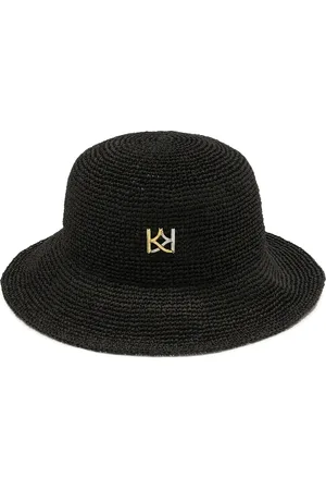 Kazar Słomkowy kapelusz z monogramem