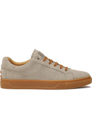 Kazar Zamszowe sneakersy z brązowymi dodatkami