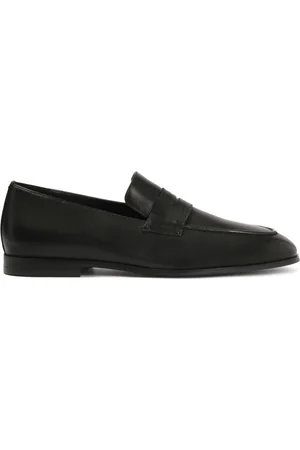 Kazar Czarne klasyczne loafersy ze skóry